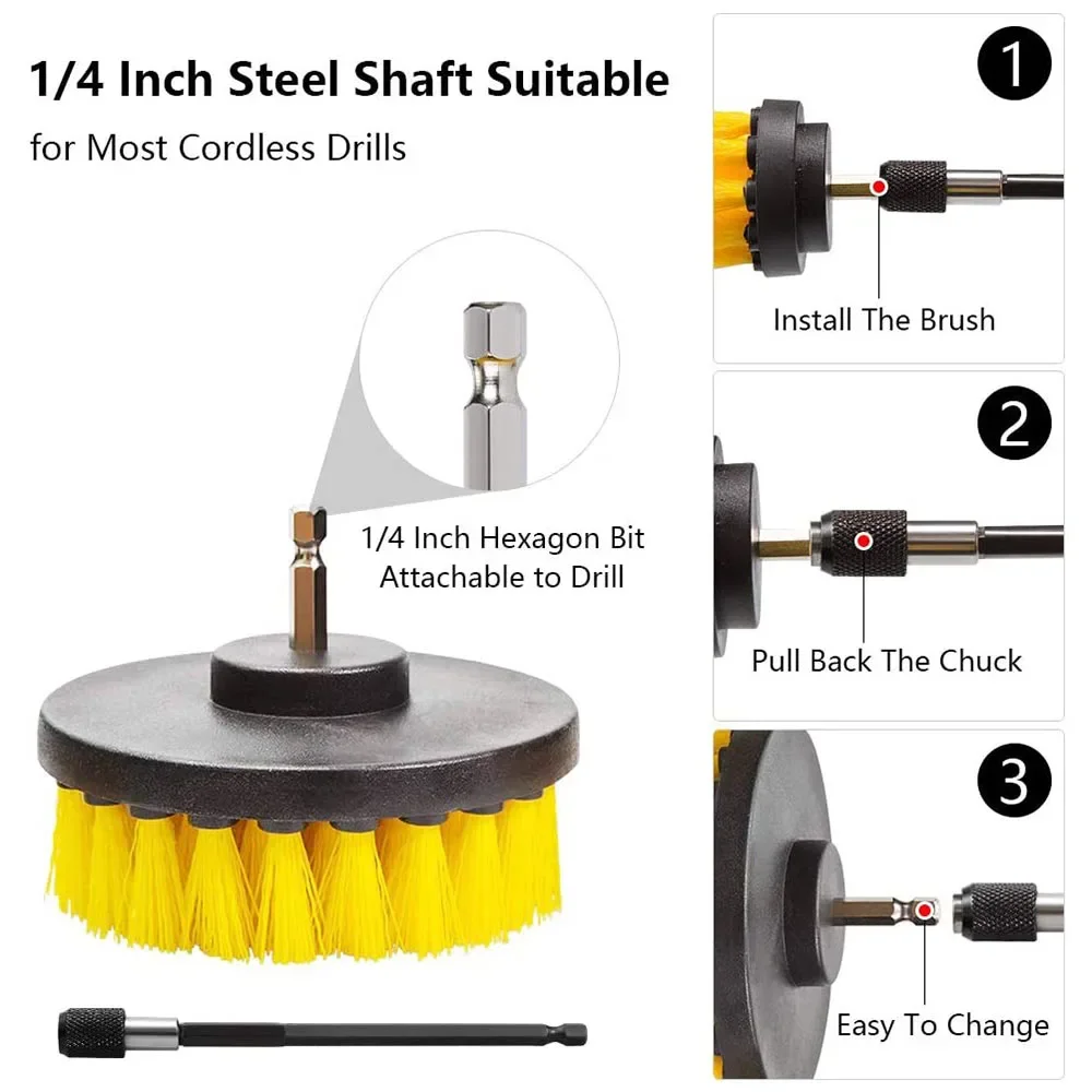 Drill Brush Attachment Set Pow - đánh giá và giá Power Tools For Windows