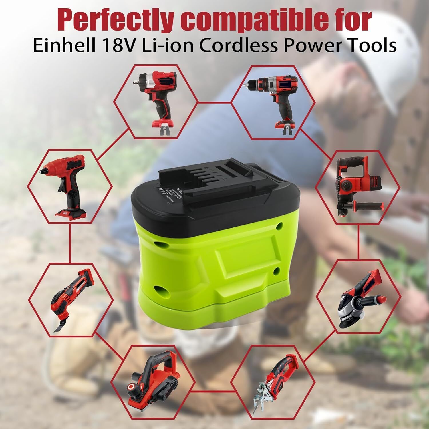 Battery Adapter for Ryobi 18V  - đánh giá và giá Power Tools Excel