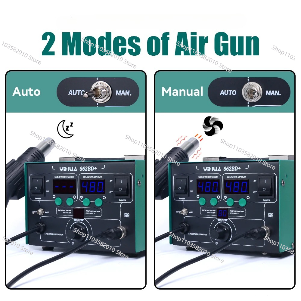 YIHUA 862BD+ Hot Air Gun Solde - đánh giá và giá Power Tools Used In Welding