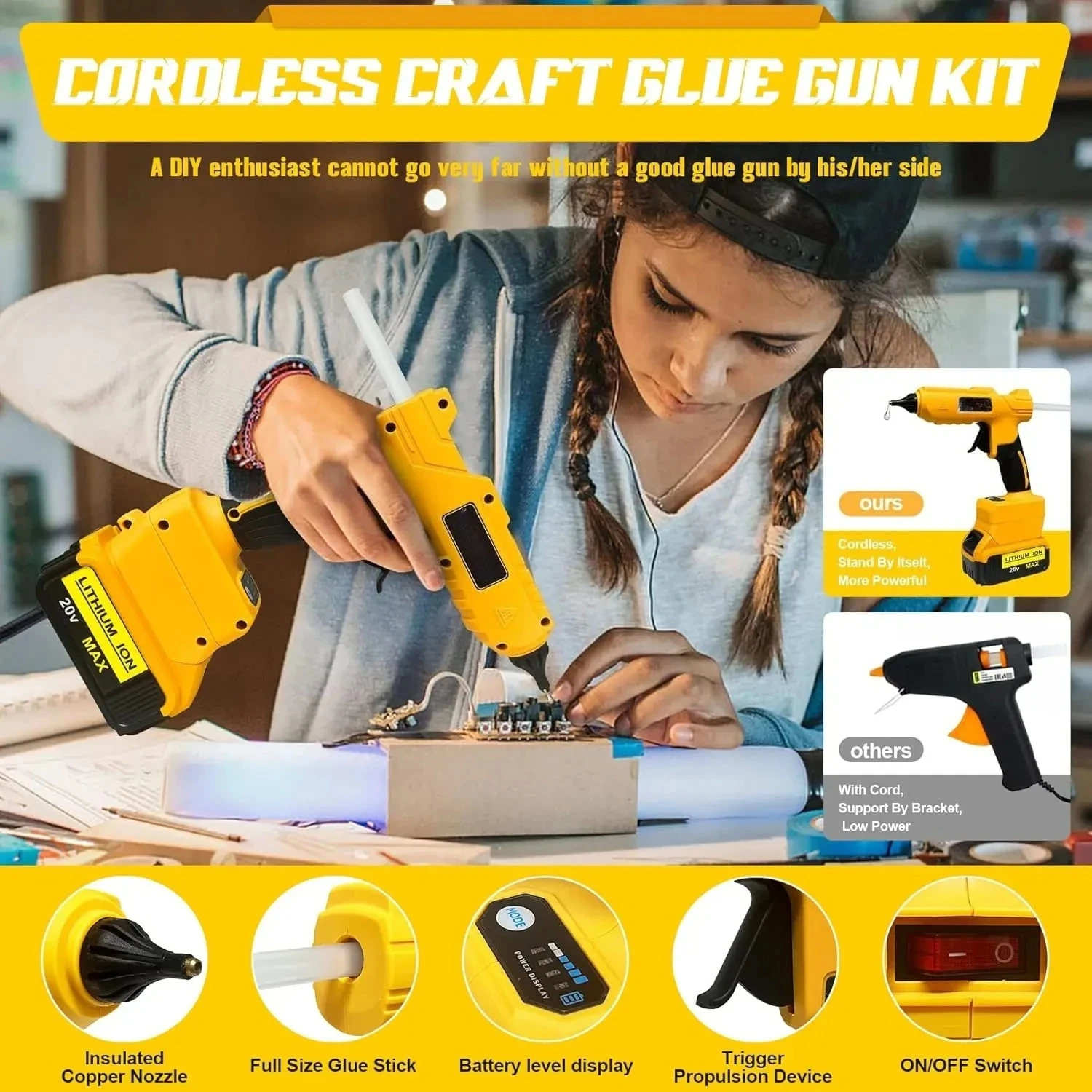 Cordless Electric Handheld Hot - đánh giá và giá Power Tools Battery Repair