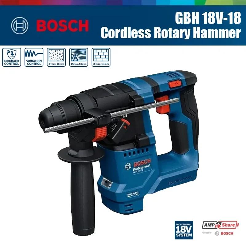 Bosch GBH 18V-18 Cordless Rota - đánh giá và giá Power Z Tools