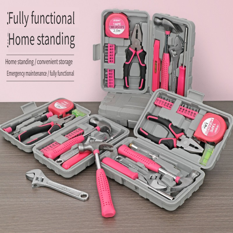 13PCs Pink DIY Tool Kit with E - đánh giá và giá Power Tools Plumbing