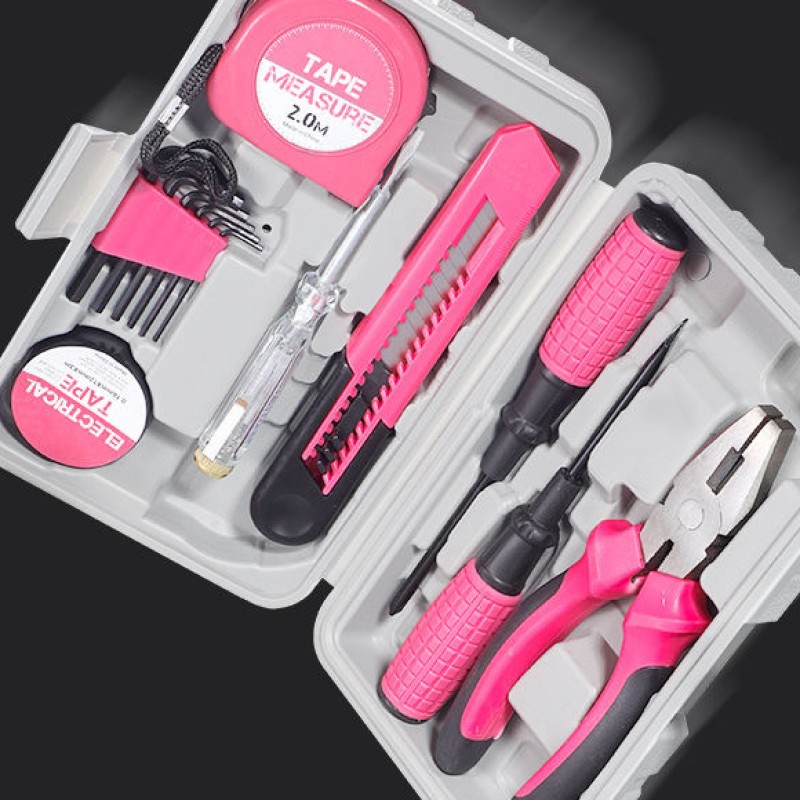 13PCs Pink DIY Tool Kit with E - đánh giá và giá Power Tools Plumbing