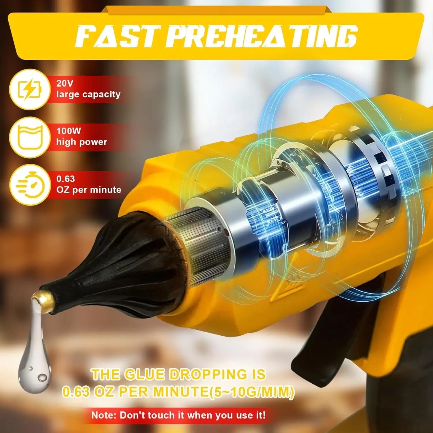VESMATITY Electric Hot Glue Gu - đánh giá và giá Power Tools Battery Repair