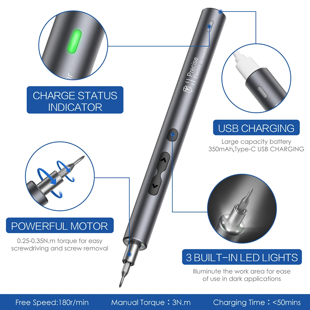 Precision Electric Screwdriver - đánh giá và giá Xiaomi Power Tools
